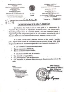 Le Centre Linguistique Russe du Cameroun forme le personnel du Minfof