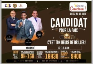 Pour cette édition, il sera accompagné du Dr Jean Clément Diambilay et du prophète Rodrigue Ndeffo