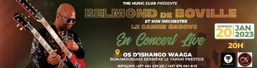 Le musicien camerounais Belmond De Boville est en concert ce vendredi 20 janvier au complexe Os d’Ishango Waaga à Bonamoussadi à partir de 20h. Kick-off d’une tournée nationale.