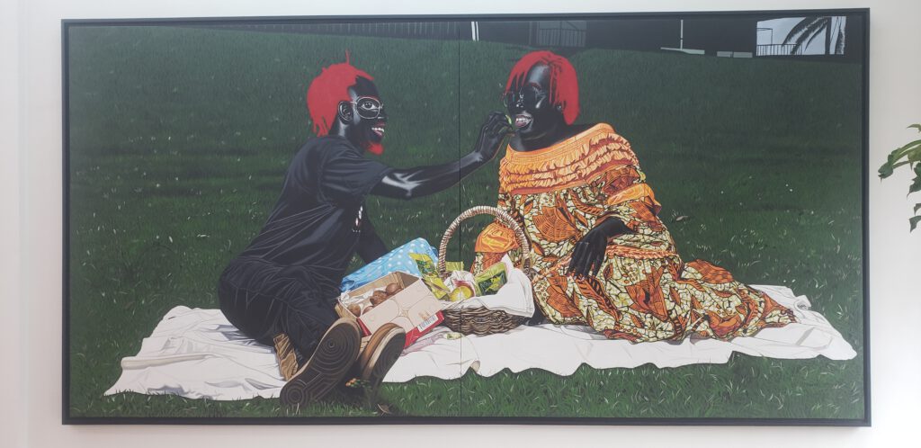 Les toiles de l’artiste visuel Sesse Elangwe inaugurent les expositions de la nouvelle galerie Bwo, située à Bonapriso à Douala.