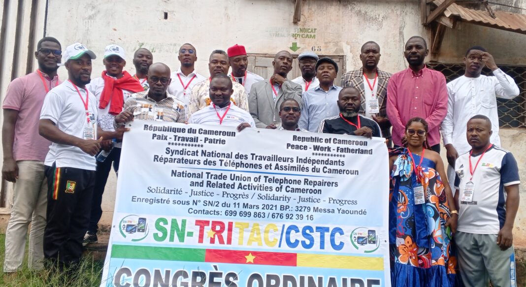 Porté par président Bienvenu Ngidjo Bidime, le nouveau bureau national du Syndicat national des travailleurs indépendants réparateurs des téléphones et Assimilés du Cameroun (Sn-Tritac